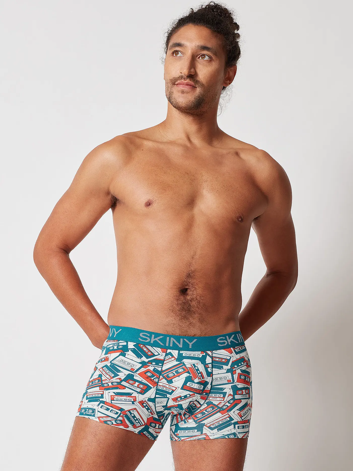 SKINY | Pants 2er Pkg. ivory spots selection | blau